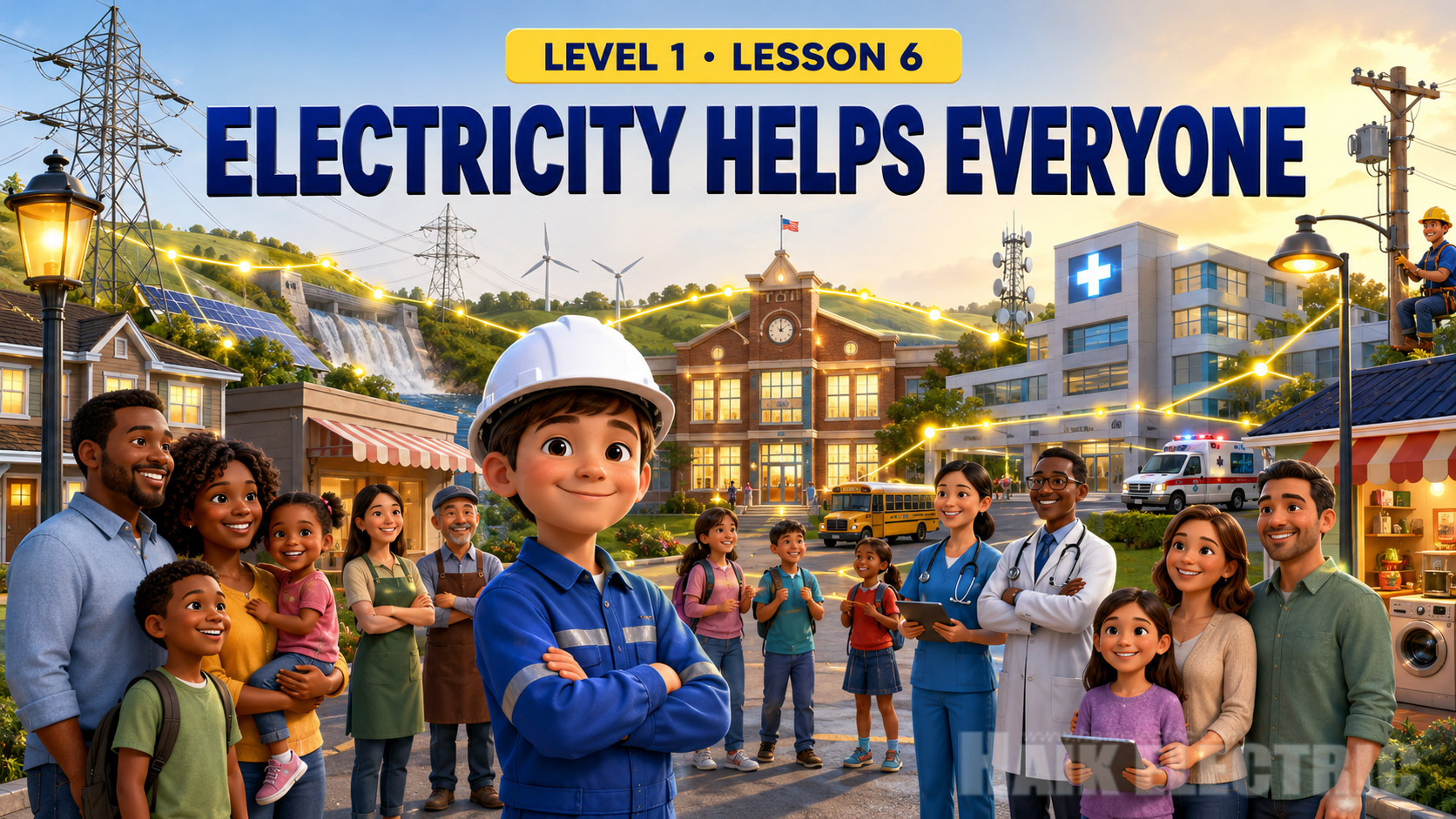 🤝 Lección 6: La electricidad ayuda a todos