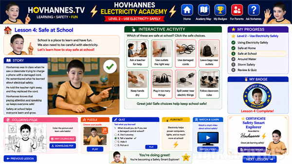 🏫 Lección 4: Seguridad en la escuela